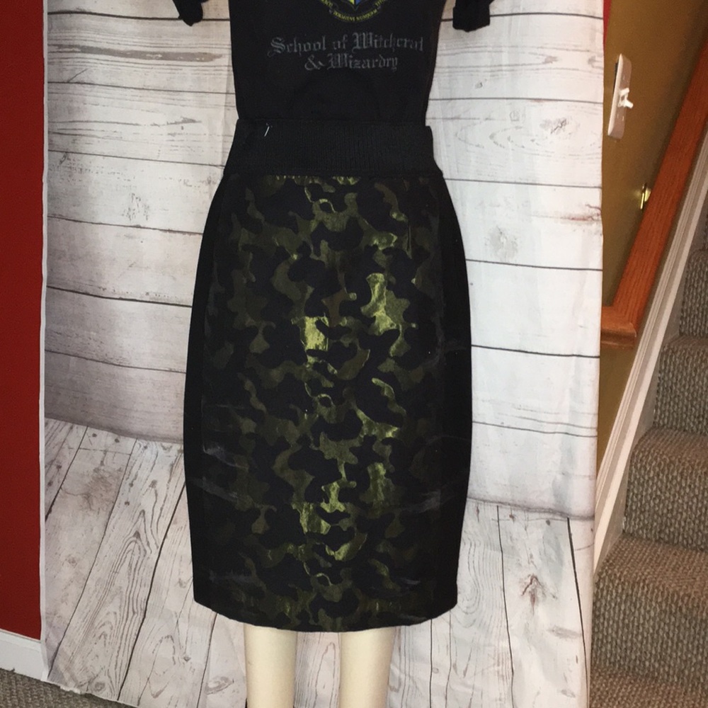 ANTHROPOLOGIE MAEVE BRAND ELASTIC WAIST PENCIL SKIRT EUC size 14